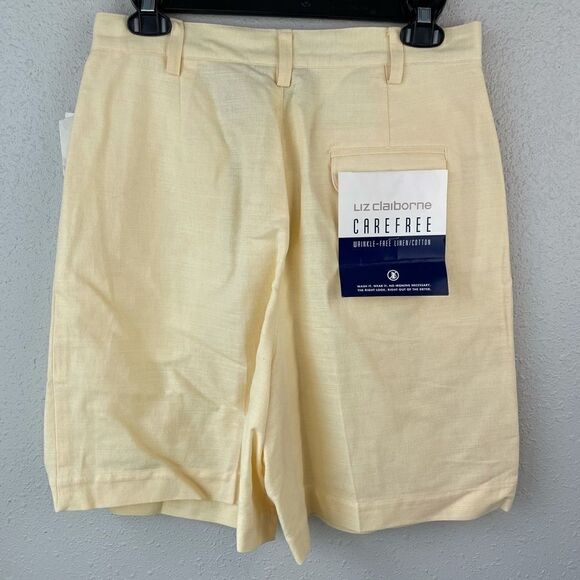 NWT Liz Claiborne Linen Blend Shorts Size 10 - Picture 5 of 6